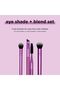 Eye Shade And Blend Brush Set Purple/Black 3Pcs Eye Brush Set - 3