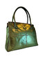 Women's (Handmade) Fixed Shoulder Strap Zipper Closure Embroidered Leather Shoulder Bag Yomra - 2