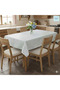 🆕   Wicker Lace Look, Wipeable, Easy to Clean, Non-Slip, Liquid-Resistant Pvc Tablecloth Cream Gray - 2