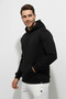 Origin Men's 3 Thread Sh Fleece-Lined K Hooded Pocket Sweatshirt Hoodie Black