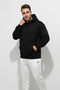 Origin Men's 3 Thread Sh Fleece-Lined K Hooded Pocket Sweatshirt Hoodie Black - 7