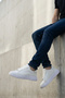 White Men's Daily Casual Shoes Orthopedic Sole A318 - 4