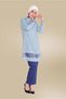 Transparent Tulle Detail Tunic 40480
