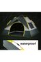 Camping Tent - 3-4 Person Instant Pop-Up, Waterproof Windproof - 5