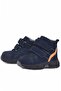 Genuine Leather Navy Blue Velcro Sports Baby Boy Boots - 5