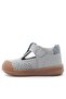 Shaun Genuine Leather Light Gray Velcro Anatomical Baby Sandals - 5