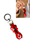 Silicone Car Auto Keychain with Turkish Flag |   Crescent Star Car Keychain with Turkish Flag - 2