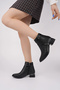 L01-Cross-Toked Women's Casual Boots Short Heeled 3cm Heel