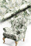 Leaf Pattern Digital Printed Upholstery Sofa Fabric, Throw Pillow, Cushion Covering. Flooring Fabric