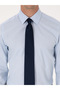 Light Blue Slim Fit 100% Cotton Classic Collar Oxford Shirt 50318293-Vr003 - 6