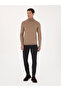 Camel Slim Fit Cotton Blend Turtleneck Knitwear Sweater 50318678-Vr015 - 4