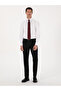 White Slim Fit 100% Cotton Half Italian Collar Classic Shirt 50318216-Vr013 - 4