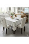 🆕   Lace-Looking Pvc Non-Slip Liquid-Proof Hole-Free Kitchen Tablecloth Lux Sherry Meiwa ;132 X180 - 3