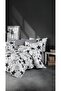 Ranforce Stella Black 100% Cotton Single Duvet Cover Set |   Without Sheets - 7