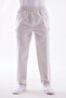 Men's Cream Luxury Comfortable Cut Elastic Waist Linen Hajj and Umrah Pants - 3