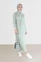 POLO Collar Ribbed Knitwear Dress 42122 - 2