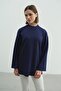 Oversize Basic Sweatshirt 980 Sax