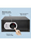 Safe Box, Digital Security Steel Alloy Drop Safes with Keypad Lock-(11.50Kg Charcoal Black) - 3