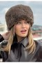 Winter Trend Plush Coffee Faux Fur Kalpak Hat Slavic Sweater Russian Style - 5