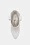 The horshoee women's optical white lucky horseshoe heeled boot - 7