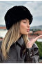 Winter Women's Trend Plush Black Faux Fur Kalpak Hat Pullover Russian Style - 2