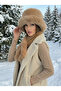 Imported Camel Plush Hat and Scarf Set - Premium Soft, Warm Winter Accessories Set02 - 3