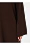 Knitwear Hijab Dress - Brown - - 4