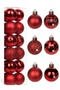 Set of 12 Red Christmas Ball 3 Cm, Christmas Tree Ball, Pine Tree Ball