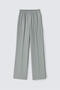 Ribbed Pants with Elastic Waist