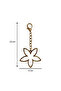 Daisy Charm Bag Ornament Gold