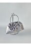 Gray Shiny Satin Rose Portfolio Evening Dress Handbag - 7