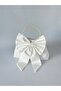 White Sequined White Bow Portfolio Evening Dress Clutch Bag - 7