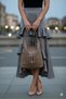 Soft Faux Leather Dark Mink Women's Bag Suitable for Hand, Shoulder and Back Use (Width 33 Length 39 cm) - 8