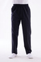 Men's Relaxed Fit Elastic Waist Linen Hajj and Umrah Shalwar Trousers Black - 3
