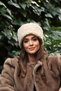 Women Winter Kalpak Hat Soft Textured Plush Faux Fur Beanie - 3