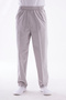 Men's Relaxed Fit Elastic Waist Linen Hajj and Umrah Shalwar Trousers Light Gray - 2