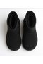 Girl's Black Color Fur Inside Zippered Anti-Slip Sole Suede Boots