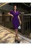 Rochie cu curea din material textil Dalgıç (colorată) - 4