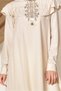 Shoulder and Embroidery Detail Shoulder Tunic with Volan 4120 - 4