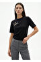 Crew Neck Bird Embroidered Short Sleeve Knitted T-Shirt - 2