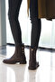 Women's Gold Buttoned Double Elastic Back Zipper Casual Boots Valone Brown - 6