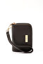 Brown Color Shk266 Faux Leather Wallet with 9 Compartments, Zipper Closure, Card Holder and Coin Compartment - 2