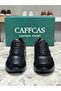 Genuine Leather Black Handmade Sports Casual Men's Shoes 4257 - 4