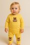 Girl baby cute rabbit embroidered long sleeve 2-piece bottom top baby set with glasses %100 cotton 6-9-12-18 months - 2