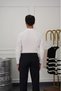 Men's White High Quality Thessaloniki Knit Polo Neck Zipper Detailed Knitwear Sweater - 5