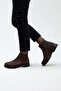 Brown Suede Women's Chelsi Casual Boots V4257 - 7