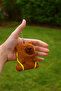 Capybara Green Sulfate / Plush Brown Keychain/ Green Turtle /Capybara Toy/ Labubu 10cm - 5