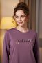 Women's Long Sleeve Pajama Set Dusty Rose - 2