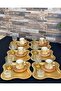 6 Pieces Clover Presentation Tray Stylish Tray Wavy Tray