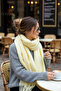 Klein Soft Touch Tassel Detailed Wool Textured Premium Fringed Puffy Scarf (195 X 45 cm) - 2